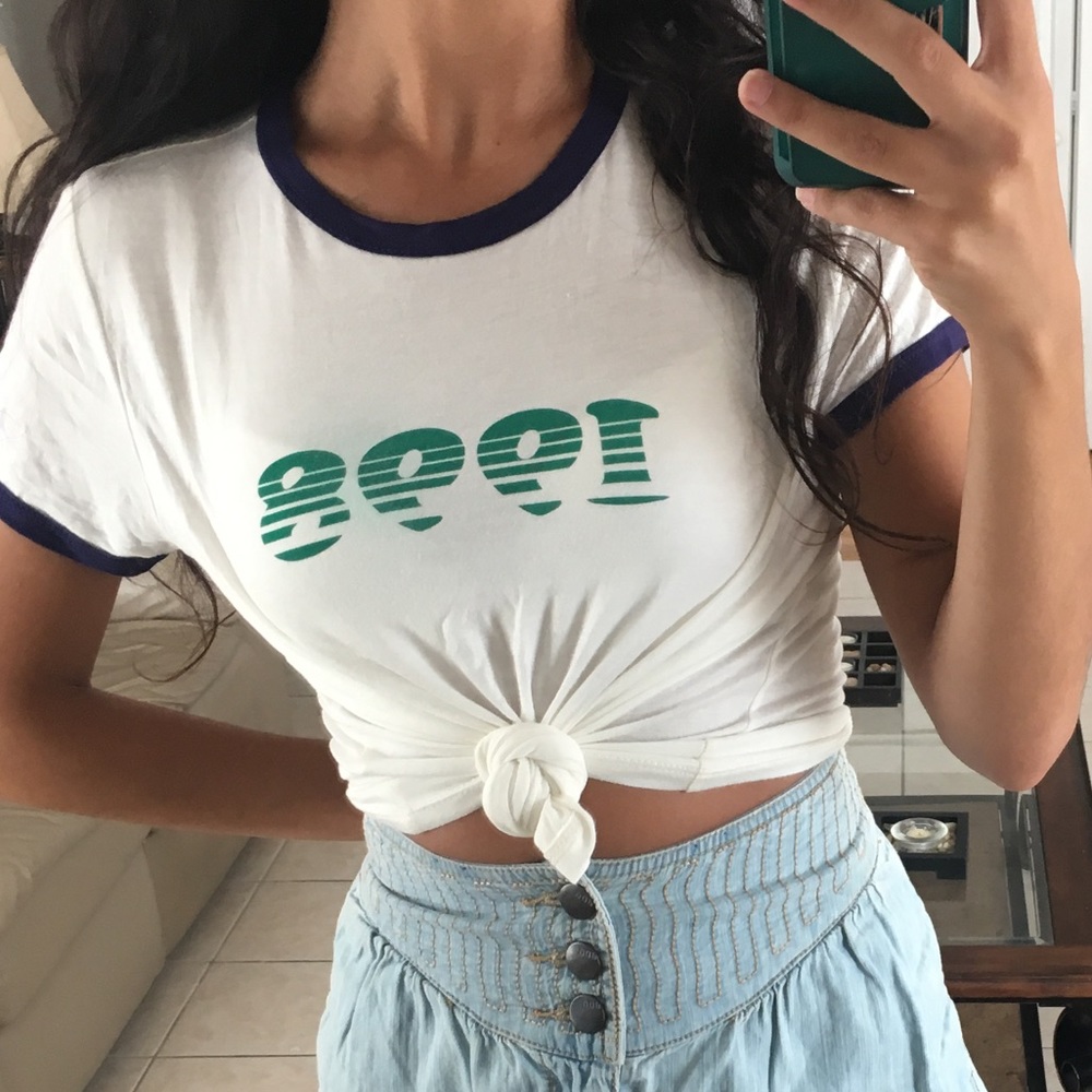 💝BOGO💝 Cropped Ringer Tee